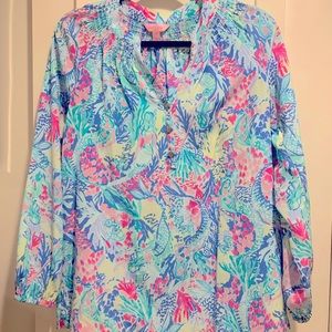 Lilly Pulitzer silk top XS